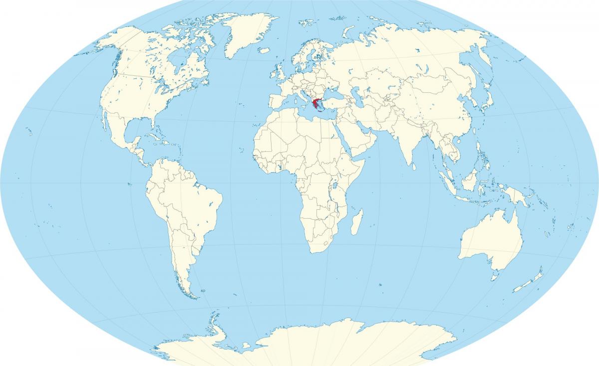 Yunanistan dünya haritası
